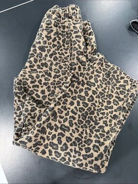 Leopard Print Jeans  - Tan and Black